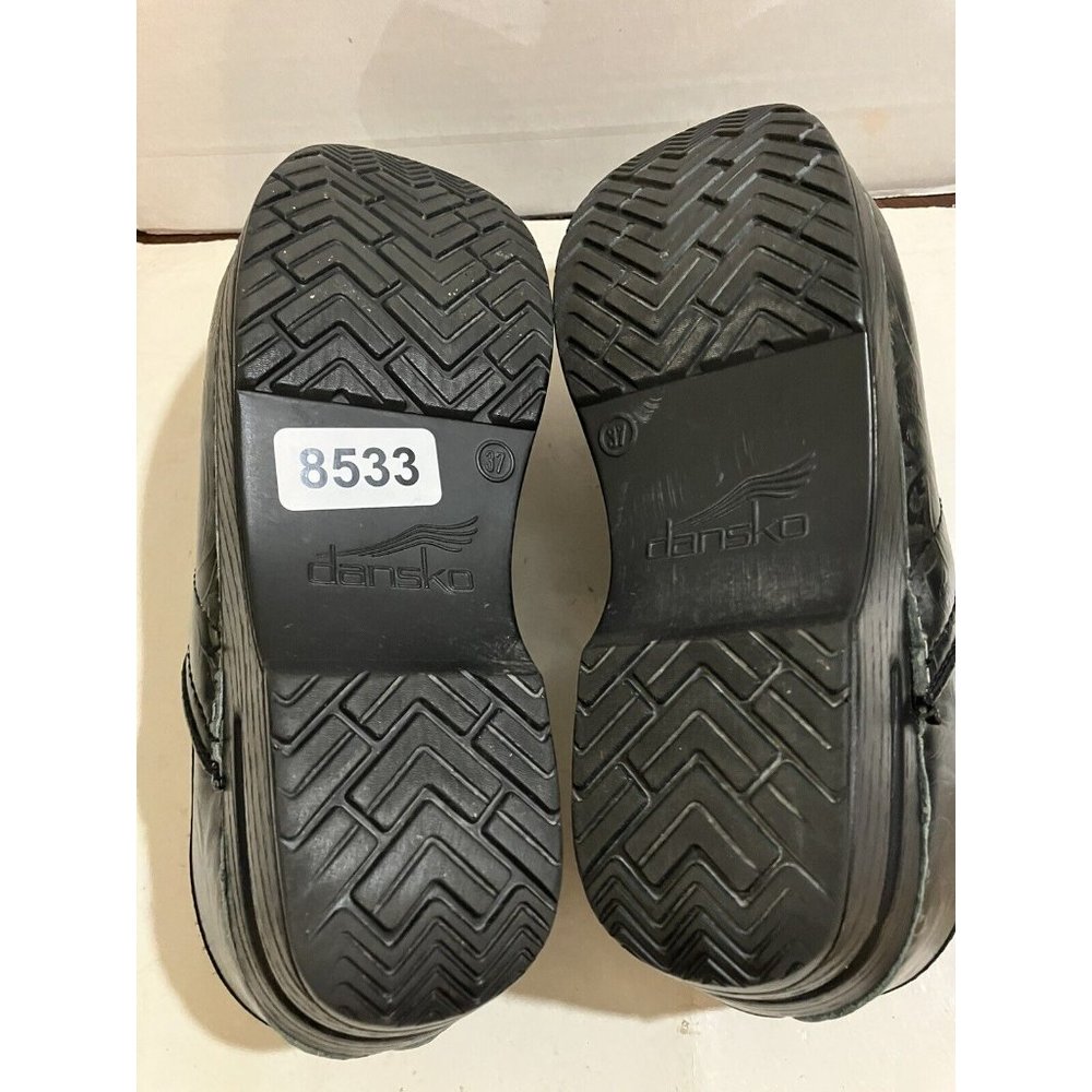 Dansko Black Patterned Clogs - image 7